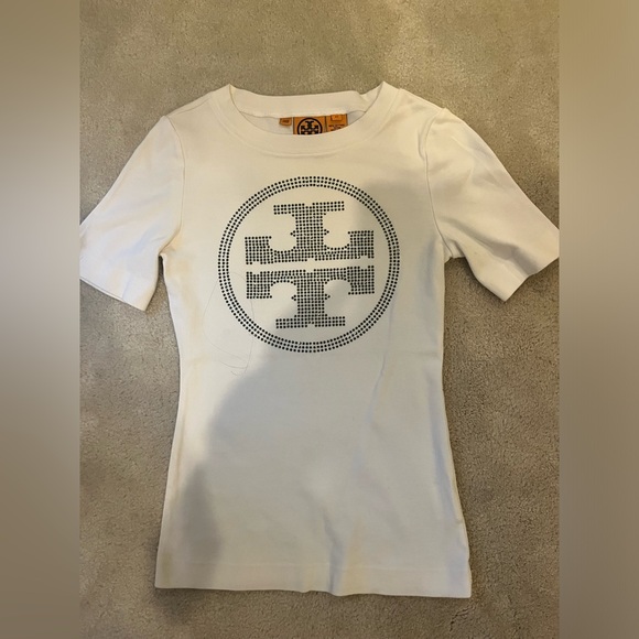 Tory Burch Logo TShirt Size XS - Picture 1 of 3